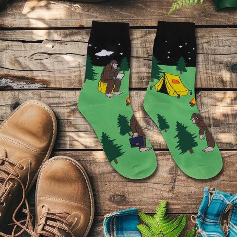 Funny Socks for Men Women - Novelty Gifts Funky Cotton Crazy Crew Socks - Christmas Funny Gifts Stocking Stuffers in Saudi Arabia