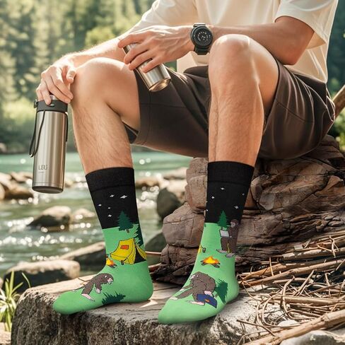 Funny Socks for Men Women - Novelty Gifts Funky Cotton Crazy Crew Socks - Christmas Funny Gifts Stocking Stuffers in Saudi Arabia