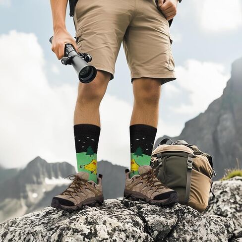 Funny Socks for Men Women - Novelty Gifts Funky Cotton Crazy Crew Socks - Christmas Funny Gifts Stocking Stuffers in Saudi Arabia