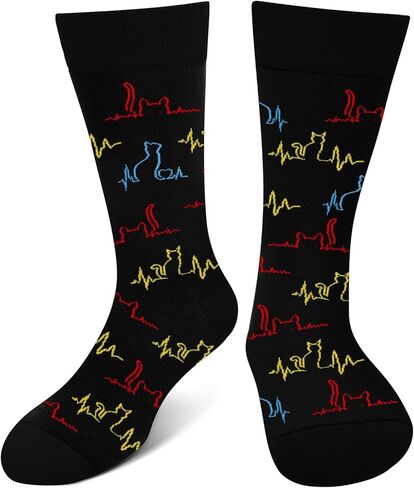 Funny Socks for Men Women - Novelty Gifts Funky Cotton Crazy Crew Socks - Christmas Funny Gifts Stocking Stuffers in Saudi Arabia