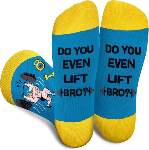 Funny Socks for Men Women - Novelty Gifts Funky Cotton Crazy Crew Socks - Christmas Funny Gifts Stocking Stuffers in Saudi Arabia