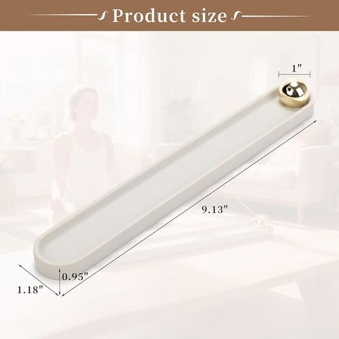 Incense Holder, 9.13" Resin Incense Holder for Sticks,Non-Slip Base, Handmade Incense Burner for Meditation Yoga SPA,Home Office Table Decor in Saudi Arabia