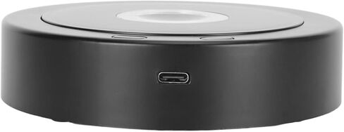 قاعدة عرض دوارة LED، دوران 360 درجة، ضوء LED، بطاريات USB أو AAA، للكريستال والزجاج وعرض المجوهرات in Saudi Arabia