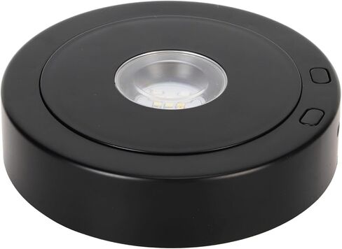 قاعدة عرض دوارة LED، دوران 360 درجة، ضوء LED، بطاريات USB أو AAA، للكريستال والزجاج وعرض المجوهرات in Saudi Arabia