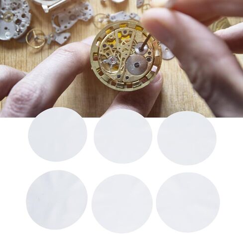 ZJchao 50 Pack Watch Protective Film, Transparent Prevent Scratches Ultra Thin Stretch and Puncture for Watch Maintenance and Protector in Saudi Arabia