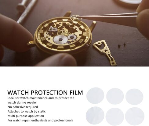 ZJchao 50 Pack Watch Protective Film, Transparent Prevent Scratches Ultra Thin Stretch and Puncture for Watch Maintenance and Protector in Saudi Arabia