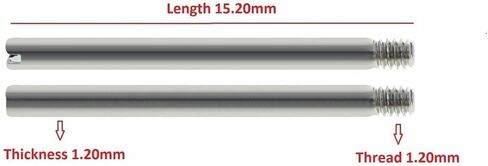 Ewatchparts 12-15.2mm Screw Pins Mens COMPATIBLE WITH ROLEX Jubilee Watch Band 62510H Link 16013 16014 in Saudi Arabia