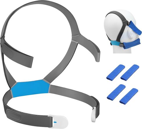 عبوتان من أغطية الرأس البديلة F40 مع مشابك مغناطيسية وغطاء حزام، حزام رأس AirFit F40 ناعم قابل للتعديل متوافق مع قناع Airfit F40 in Saudi Arabia