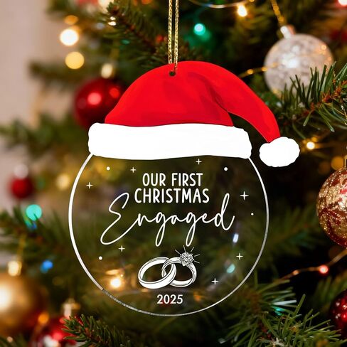 زخرفة الخطوبة 2025، هدايا خطوبة للأزواج الجدد خطيبها، هدايا حفل الزفاف، حلية خطوبة لعيد الميلاد الأول من الأكريليك in Kuwait