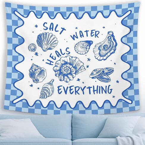 MNASAIOO Pink Beach Coastal Wall Tapestry Hanging for Beachy House, Surf Ocean Sea Tapestries, Preppy Summer Girly Room Wall Decor Banner for Cowgirl Living Room Bedroom Dorm 50x60in in Saudi Arabia