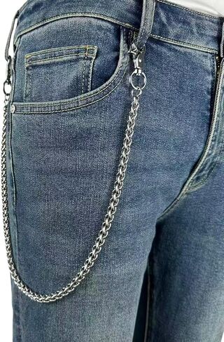 KALHE Gothic Wallet Chain for Men Women, Stainless Steel Pants Chain, Unisex Punk Trousers Accessory in Saudi Arabia