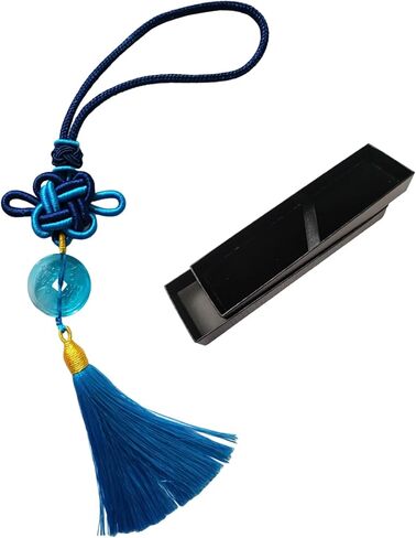 2PCS Feng Shui Coin Tassels, Crystal Coin with Chinese Knot String,Combining Traditional Chinese Knot with Modern Crystal Energy ， Wealth, Good Luck, and Success -Five-Color Coin in Kuwait