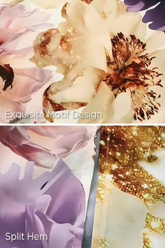 PRODESIGN Kimono Robes for Women - Long Chiffon Sleepwear Silky Floral Kimono Cover-Up Nightgown Bathrobe Loungewear Blouse in Saudi Arabia