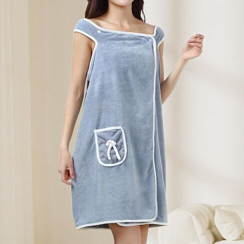 Lightweight Short Robes for Women Soft Body Bath Shower Wrap Robes Fast-Drying With Pockets for Spa Gym Pool Travel in Saudi Arabia