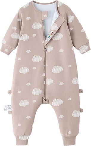 kaiya baby Unisex Toddler Sleep Sack with Feet, 2.5 Tog Baby Winter Sleep Sack Long Sleeve Gifts for Boys & Girls in Kuwait
