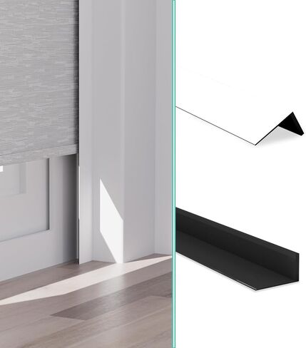 شرائط حجب الضوء من مادة PVC المعتمة بنسبة 100% لظلال النوافذ والستائر، تحجب الضوء على طول جوانب الستائر المعتمة، سهلة التركيب. (أبيض 58 بوصة 2 قطعة) in Saudi Arabia