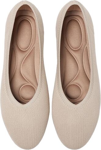 Ballet Flats Shoes for Women, Foldable Knit Women's Flats, Comfortable Shoes for Women Dressy Casual Work Office in Saudi Arabia
