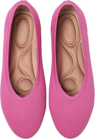 Ballet Flats Shoes for Women, Foldable Knit Women's Flats, Comfortable Shoes for Women Dressy Casual Work Office in Saudi Arabia