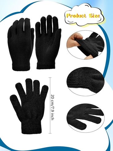20 Pairs Winter Gloves Thermal Magic Glove Bulk Knit Gloves for Women Men Teens Unisex in Saudi Arabia