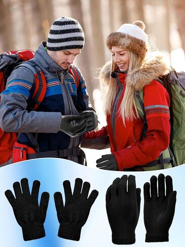 20 Pairs Winter Gloves Thermal Magic Glove Bulk Knit Gloves for Women Men Teens Unisex in Saudi Arabia