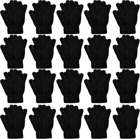 20 Pairs Winter Gloves Thermal Magic Glove Bulk Knit Gloves for Women Men Teens Unisex in Saudi Arabia