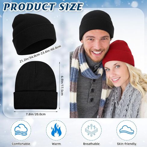 84 Pack Winter Knit Beanie Hat Plaid Scarf Gloves Bulk Touch Screen Gloves for Women Men Christmas Homeless Gift in Saudi Arabia
