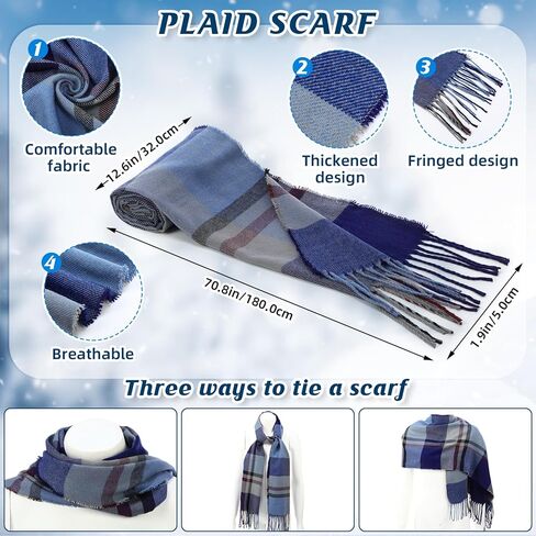 84 Pack Winter Knit Beanie Hat Plaid Scarf Gloves Bulk Touch Screen Gloves for Women Men Christmas Homeless Gift in Saudi Arabia