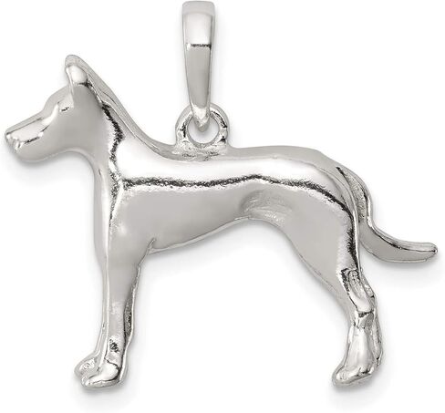 Sterling Silver Great Dane Pendant 19 mm x 16 mm in Saudi Arabia