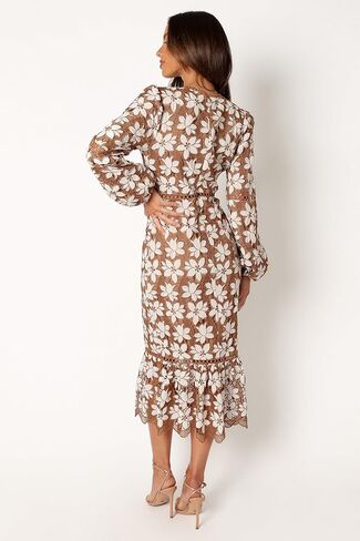 Petal & Pup Womens Pierre Long Sleeve Lace Maxi Dress in Saudi Arabia