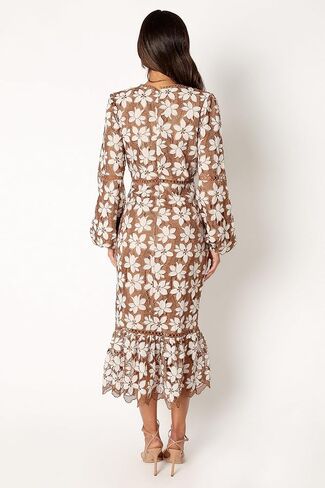 Petal & Pup Womens Pierre Long Sleeve Lace Maxi Dress in Saudi Arabia