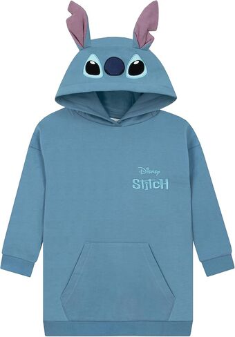 Disney Lilo And Stitch Hoodie, Cotton Girls Hoodie, Stitch Girls Sweatshirt With 3D Ears, Hooded Sweater For Kids in Saudi Arabia