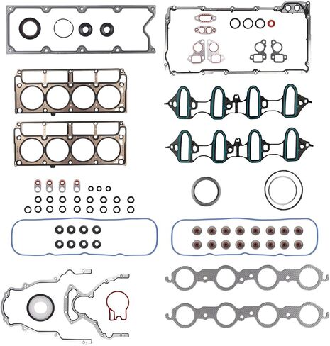 CS9284 Head Gasket Set with Cylinder Head Bolts Kit Compatible with 2002-2011 Chevy Silverado Tahoe/GMC Sierra Savana Yukon, for 2004 Buick Rainier Cadillac Escalade Isuzu Ascender 4.8L 5.3L V8 Engine in Saudi Arabia