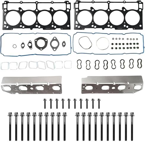 CS9284 Head Gasket Set with Cylinder Head Bolts Kit Compatible with 2002-2011 Chevy Silverado Tahoe/GMC Sierra Savana Yukon, for 2004 Buick Rainier Cadillac Escalade Isuzu Ascender 4.8L 5.3L V8 Engine in Saudi Arabia