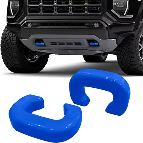 Tow Hook Covers Fit for GMC Sierra 1500 2019-2024, Blue Hitch Cover Front Customized Car Tow Hooks Compatible with GMC Sierra 1500 2019 2020 2021 2022 2023 2024 Blue in Kuwait
