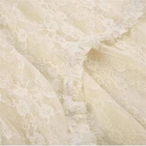 Women High Waist Loose Trendy Mid Vintage Lace Asymmetrical Skirt in Saudi Arabia