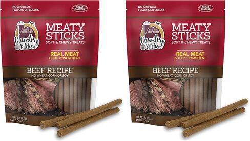 Beef & Turkey Meaty Sticks Soft Chew Dog Treats, Great Tasting, Made with Real Beef & Turkey, 25 oz in Saudi Arabia