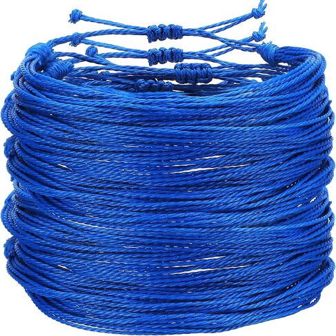 Landical 100 Pcs Colon Cancer Awareness Bracelets Bulk Blue Mental Health Adjustable Bracelets Inspirational Prostate Colon Cancer Gifts for Women Men Social Charity Event in Saudi Arabia