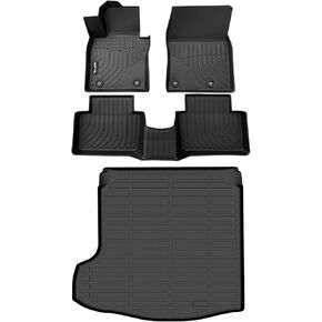 AIPOIL® Floor Mats & Cargo Liner Set for 2023 2024 2025 Kia Sportage (Not Fit Hybrid Models) All Weather Protection TPE Anti-Slip Automotive Full Set Custom Car Mats Accessories - Black in Kuwait