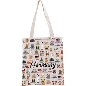 G2TUP Germany Lover Gift Germany Travel Tote Bag German Culture Handbag Germany Tourism Gift German Lover Gift in Saudi Arabia