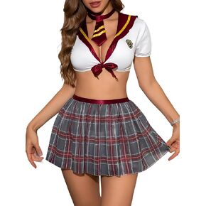 Lingerie Sets for Women Sexy Costume School Girl Outfits Cosplay Lingerie with Mini Skirt in Saudi Arabia