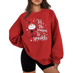 المتضخم عيد الميلاد البلوز المرأة تيس الموسم عيد الميلاد قميص شجرة عيد الميلاد طويلة الأكمام الصوف البلوز القمم in Kuwait