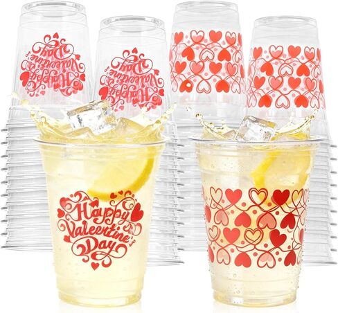 50 Pcs 12 oz St. Patrick's Day Plastic Cups, 'Happy St. Patrick's Day' and 'Lucky' Printed Disposable Cups, Green Shamrock Design Cups for Beverages, Beer, and Irish St. Paddy's Day Party Supplies in Kuwait