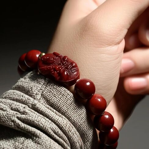 Cinnabar Zodiac Patron Buddha Bracelet, Feng Shui Spiritual Amulet for Protection & Good Luck, for Men & Women in Saudi Arabia