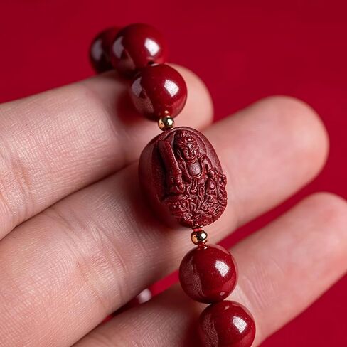 Cinnabar Zodiac Patron Buddha Bracelet, Feng Shui Spiritual Amulet for Protection & Good Luck, for Men & Women in Saudi Arabia