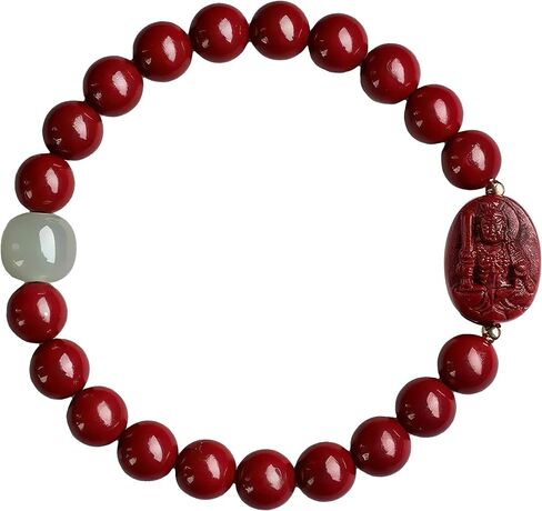 Cinnabar Zodiac Patron Buddha Bracelet, Feng Shui Spiritual Amulet for Protection & Good Luck, for Men & Women in Saudi Arabia