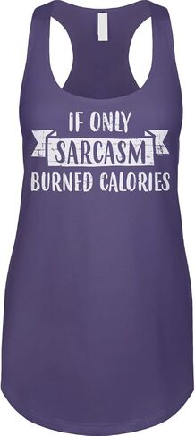 Blittzen Womens Racerback Tank If Only Sarcasm Burned Calories in Saudi Arabia