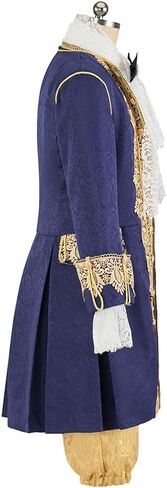 18th Century Adult Men Victorian Rococo Costume Baroque Masquerade Luxury Outfit King Prince Suit in Saudi Arabia