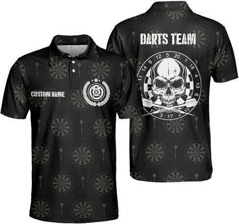 SHAANT Custom Darts Team Polo Shirt, Personalized Dartboard Shirt, Darts Shirts, Dart Jerseys Gift for Dart Players and Teams in Saudi Arabia