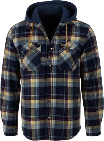 Field & Stream mens Widgeon Waffle Hooded Flannel Shirt in Saudi Arabia