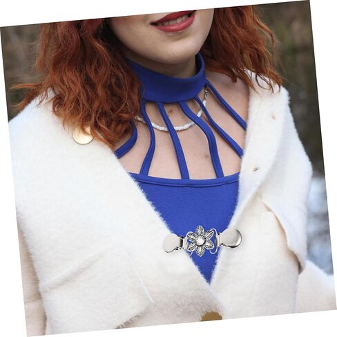 4Pcs Vintage Shawl Clips Dress Cinch Clips for Women Durable Cardigan and Sweater Clasps Lightweight and Easy to Use for Weddings Parties and More in Saudi Arabia